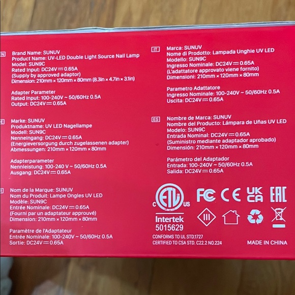 SUNUV 2-in-1 LED/UV Lamp NWT for drying Gel Polishes & Nail Extensions - Picture 4 of 8